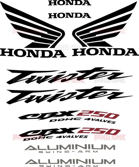 Honda Cbx Logos Decals Stickers And Graphics Mxg One Best Moto Decals