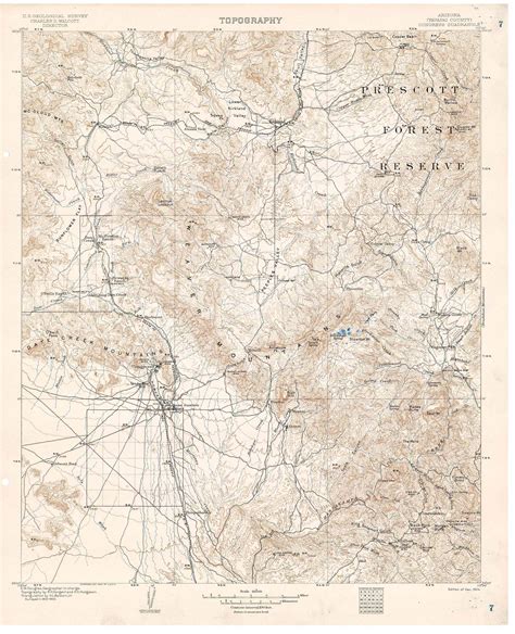 Collection C 007 Usgs Topographic Map Of Congress Az At The Center