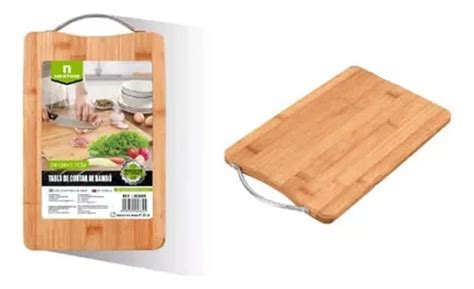 Tabla Para Cortar De Cocina Bamb Firme Mango Met Lico Cuotas Sin