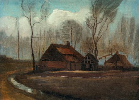 Vgogh Farmhouse After The Rain 1883 Vincent Van Gogh