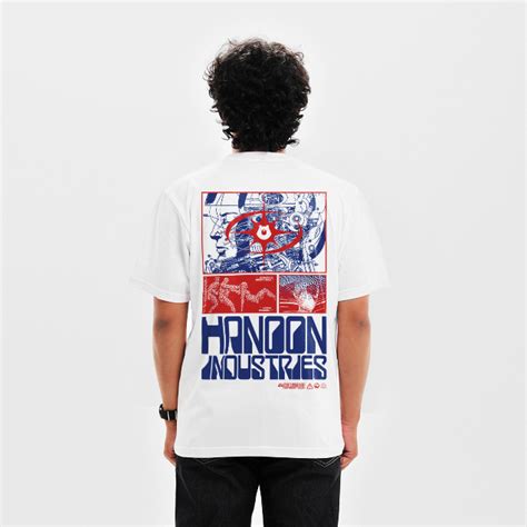 Jual Hanoon T Shirt D Minate White Unisex Baju Pria Wanita Kaos Putih