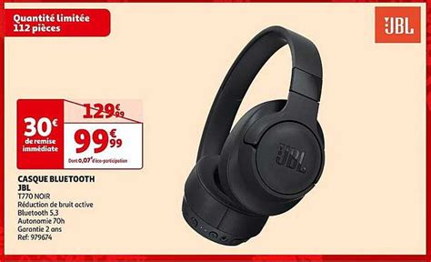 Promo Casque Bluetooth Jbl Chez Auchan ICatalogue Fr