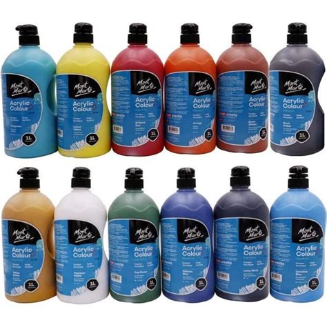 Mont Marte Signature Lot De Flacons De L De Peinture Acrylique