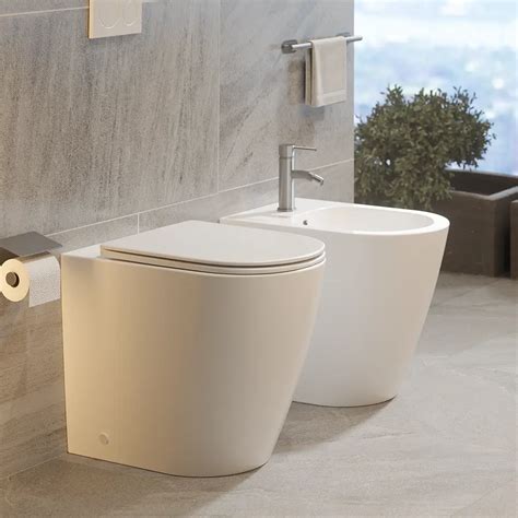 Sanitari Filomuro Comfort In Ceramica Bianco Lucido Vaso Rimless H44 5