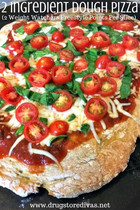 2 Ingredient Dough Pizza Recipe (2 Weight Watchers Points Per Slice) | Drugstore Divas