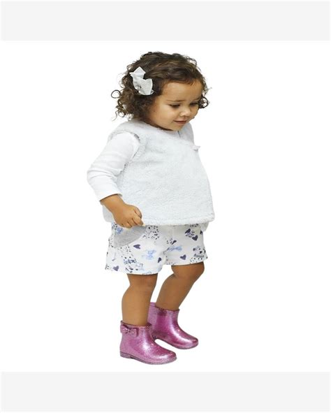 Riachuelo Galocha Infantil Baby Menina Laço Rosa Glitter Charmosinha Chic