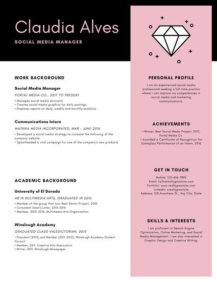 Modern Creative Resume Examples