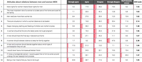 16 Gem Scale And Attitudes Towards Gender Equality Images