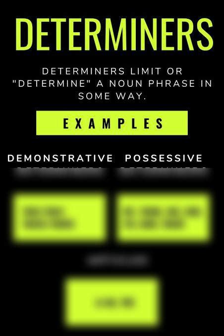 Solution English Grammar Determiners Studypool