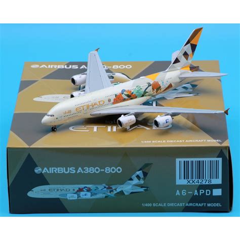 XX4278 Alloy Collectible Plane Gift JC Wings 1 400 ETIHAD Airways