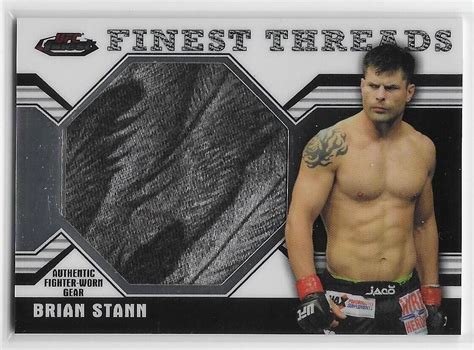 2011 FINEST UFC THREADS JUMBO FIGHTER RELICS Brian Stann JRBST EBay