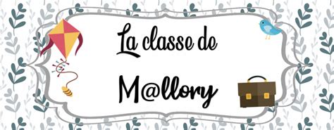 Fiche Reflexion La Classe De Mallory