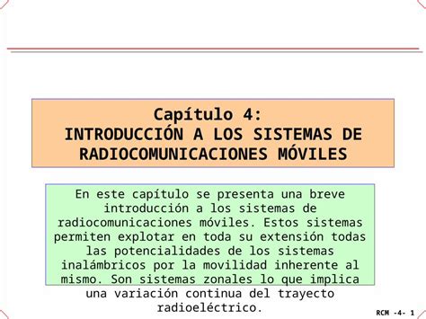 Ppt Cap Tulo Introducci N A Los Sistemas De Radiocomunicaciones