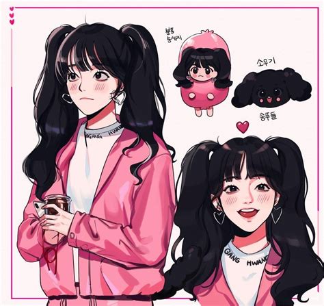 Yuqi Gi Dle Anime Art Girl Kpop Drawings Cartoon Drawings