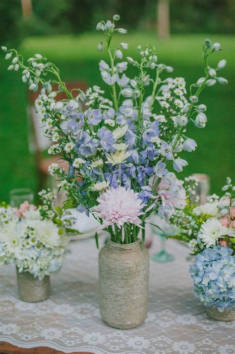 12 Best Images About Wildflower Centerpieces On Pinterest Jars Wildflowers Wedding And Purple