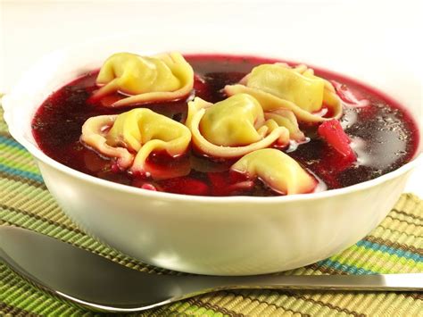 Barszcz Czerwony This Is A Soup Of Beetroot That Includes Sour Cream