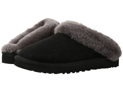 UGG - Cluggette (Black Twinface) Women's Shoes | Slippers.com - Shop Comfy