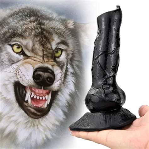 Dildo Consolador Grande Realista Perro Lobo Ventosa Pene Meses sin interés