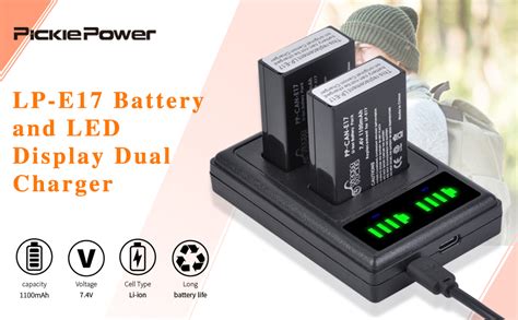 Pickle Power Lp E Battery And Led Dual Charger For Canon Eos Rebel