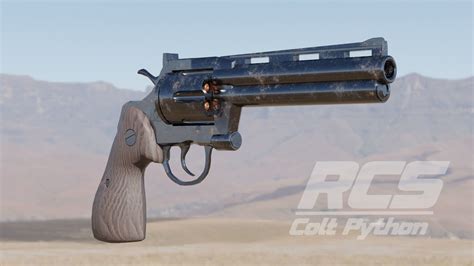 3D Model Low Poly Revolver VR AR Low Poly CGTrader