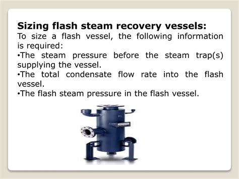 Flash Steam And Condensate Recovery System Ppt