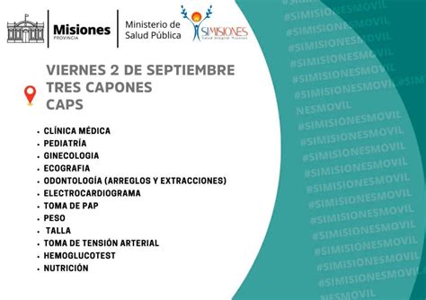 SIMisiones Los consultorios móviles estarán mañana en Concepción de la