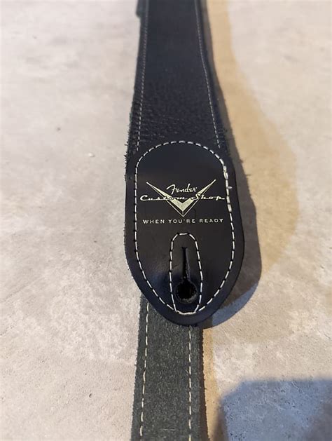 Fender Custom Shop Guitar Strap - Black | Reverb