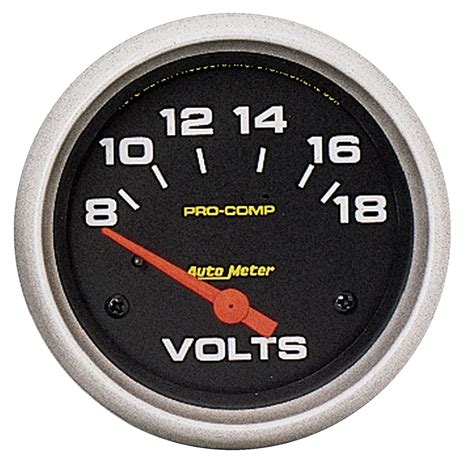 Autometer Atm5492 Pro Comp 2 58 Voltmeter W Air Core 8 18v