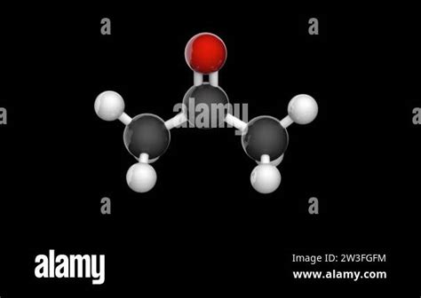 Structural Chemical Formula And Molecular Structure Of Acetone Formule C3h6o Seamless Loop