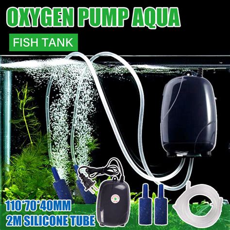 Oxygen Pump Aqua Fish Tank Aquarium Pond Air Bubble Disk Stone Aerator