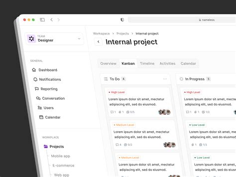 Task Management Dashboard by Antoine Piedanna on Dribbble