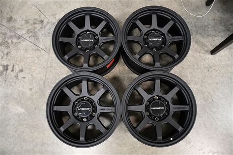 Set 4 17 Vision Off Road 351 Flow Satin Black Wheels 17x9 5x150 Truck Rims 0mm Ebay