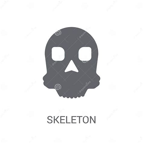 Skeleton Icon Trendy Skeleton Logo Concept On White Background Stock