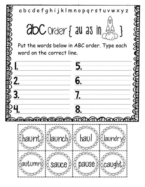 ABC Order Worksheets - WorksheetsCity