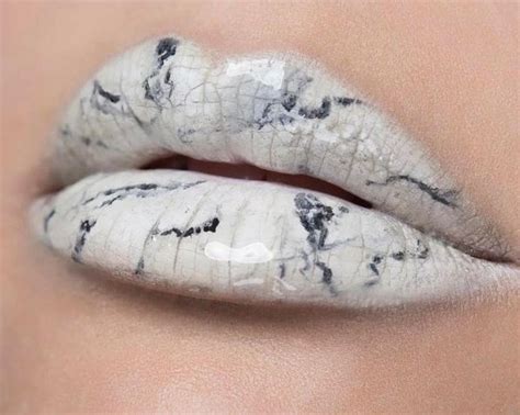 Stone Cold Lips Marble Lip Art Is Instagrams Latest Craze Fashion