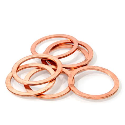 Metric Copper Sealing Washers Rings Flat Gasket Form A Din A All