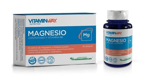 Multi Magnesio Con Potasio Y Vitamina B6 X 30 Cápsulas Vitamin Way