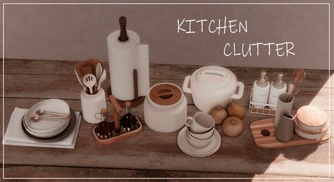 Kitchen clutter | Pinkbox AnYe | Sims 4 kitchen, Sims 4, The sims 4 packs