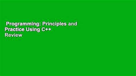 Programming Principles And Practice Using C Review Video Dailymotion