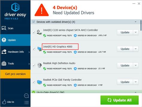 Intel HD Graphics 4000 Driver Download - Driver Easy