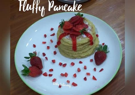 Resep Fluffy Pancake Oleh Cicilia Yustina Salamony Cookpad