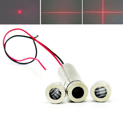 650nm 10mW Focusable Dot Line Cross Red Laser Diode Module 12x35mm