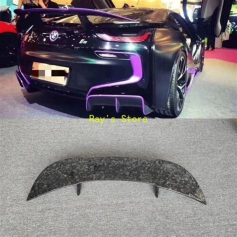 Real Forge Carbon Fiber Rear Trunk Spoiler Wing Lip For Bmw I8 Coupe Tc Style Ebay