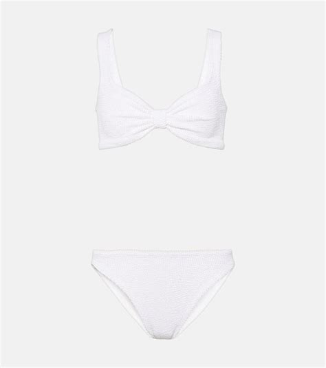 Hunza G Bonnie Bikini In White Lyst