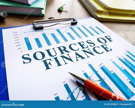 Info About Sources Of Finance With Charts Stock Image Image Of