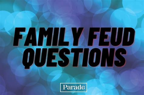 100 Family Feud Questions and Answers To Play at Home - Parade