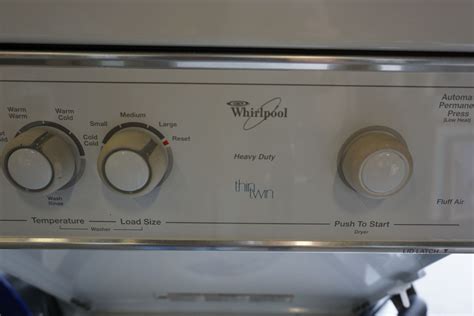 Whirlpool Heavy Duty Thin Twin Stacker Washer Dryer