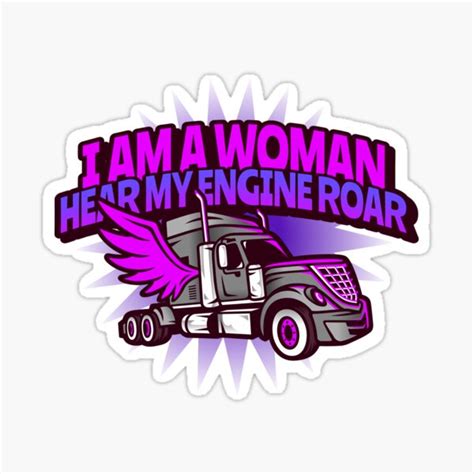 "Lady Trucker Driver, women who drive trucks" Sticker for Sale by malldash | Redbubble