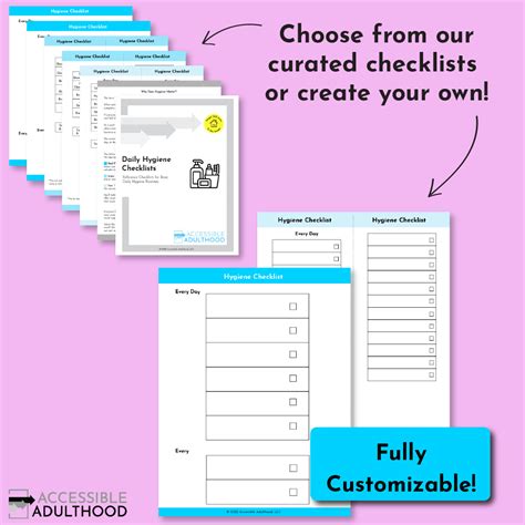 Daily Hygiene Checklists | Accessible Adulthood Resources for Life Skills