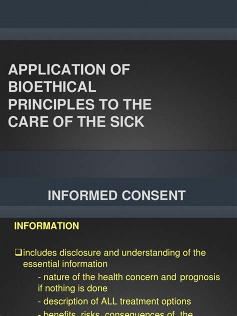 3 4 Application Of Ethical Principles Pdf Informed Consent Autonomy